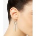  Two-Tone Dangling Bar Drop Earrings