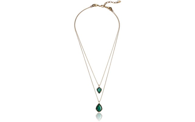  Women’s Green Diamond Layer Pendant Necklace(17/20)
