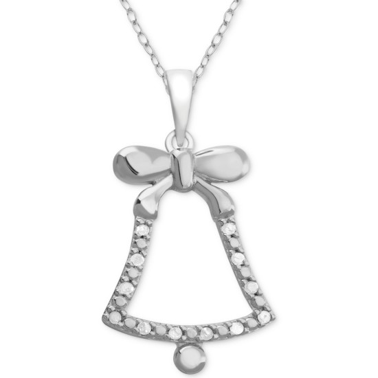 Macy’s Diamond Bell 18″ Pendant Necklace