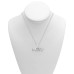Macy’s Diamond “Merry” 18″ Pendant Necklace (Silver)