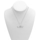 Macy’s Diamond “Merry” 18″ Pendant Necklace (Silver)