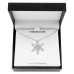 Macy’s Diamond Snowflake 18″ Pendant Necklace (Silver)