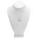 Macy’s Diamond Snowflake 18″ Pendant Necklace (Silver)