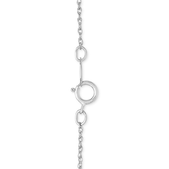 Macy’s Lab-Created Multi-Gemstone Stocking 18″ Pendant Necklace (Silver)
