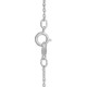 Macy’s Lab-Created Ruby (1/6 ct. t.w.) Candy Cane 18″ Pendant Necklace (Silver)