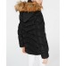  Juniors Hooded Faux-Fur-Trim Puffer Coats, Black, 2XL