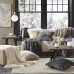  Edina Square Faux-Fur Decorative Pillow (20X20), Gray, 20X20