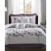  Holly 7-Pc. Full/Queen Duvet Cover Set (Purple, Full/Queen)