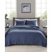  Keaton 3-Piece King/Cal King Quilted Coverlet Set (Navy, King/Cal King)
