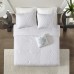  Quebec 5 Piece Comforter Set (White, Queen)