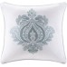  Quebec 5 Piece Comforter Set (White, Queen)
