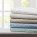  Tuscany Oversized Quilted Scalloped-Edge Throw  (White, 60×72)