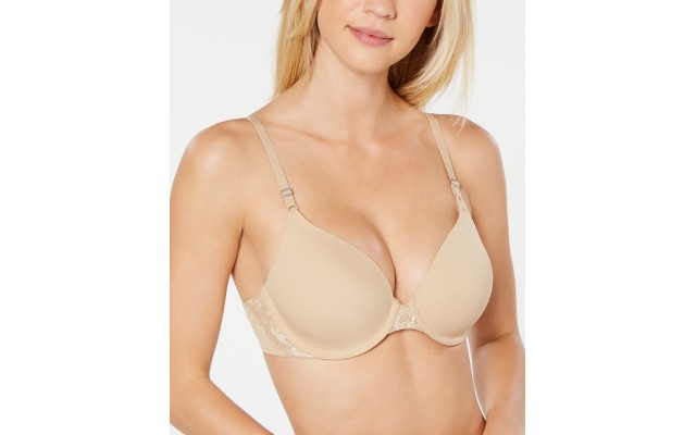 Maidenform  Love My Curves Full Coverage Perfect Life Underwire Bra S520, Body Beige with Ivory Lining, 36 D