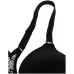  Women’s Custom Lift Satin Demi Bra (Black, 34 D)