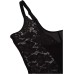  Women’s Firm Foundations Firm Control Lace-Panel Torsette (Black Combo), Black Combo, Large