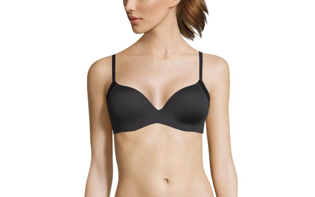  Women’s Smooth Finish Push Up Bra (Black, 24B)