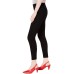  Flocked Plaid Pants (Black, S)