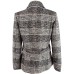 Maralyn & Me Juniors Double-Breasted Peacoats, Black/White, 2XL