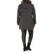 Maralyn & Me Juniors’ Faux-Fur-Trim Hooded Coat, Gray, XL