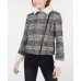 Maralyn & Me Juniors’ Faux-Shearling-Trim Moto Jacket, Charcoal, XL