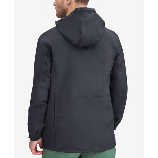  Men’s Hooded Jacket (Black, M)