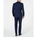Marc New York by  Men’s Modern-Fit Stretch Blue Birdseye Suit