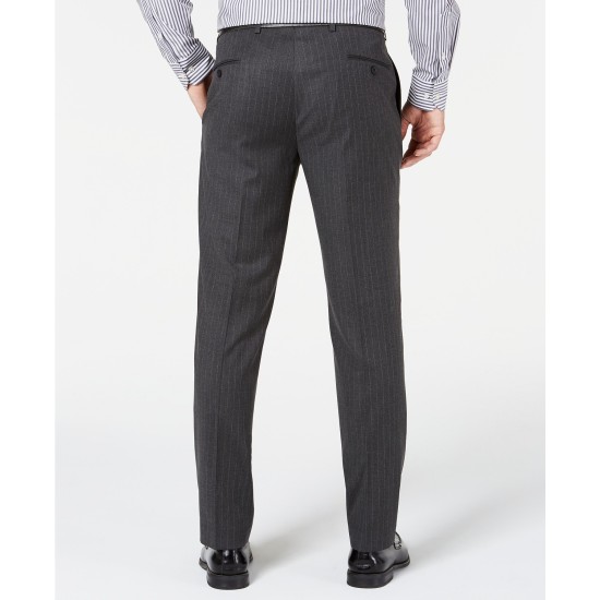 Marc New York by Andrew Marc Men’s Modern-Fit Stretch Pinstripe Suit, Charcoal, 42R