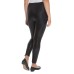  Ladies’ Faux Leather Black Legging, Black, Small