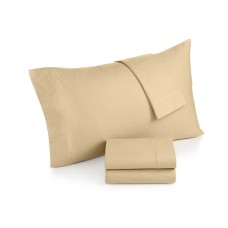 Martha Stewart Collection Solid Twin Cotton Flannel Sheet Set