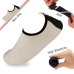Men’s Flexible Aqua Socks, Swim Shoes, Summer Outdoor Shoes For Water Sports, Pool, Sea, Beach Activities, White, 11-12