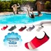 Men’s Flexible Aqua Socks, Swim Shoes, Summer Outdoor Shoes For Water Sports, Pool, Sea, Beach Activities, Red/White Striped, 11-12