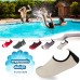 Men’s Flexible Aqua Socks, Swim Shoes, Summer Outdoor Shoes For Water Sports, Pool, Sea, Beach Activities, White, 11-12