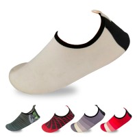 Men’s Flexible Aqua Socks, Swim Shoes, Summer Outdoor Shoes For Water Sports, Pool, Sea, Beach Activities, White, 11-12
