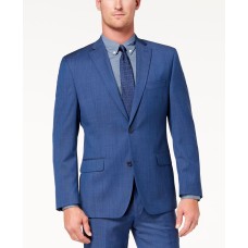 Michael Kors Men’s Classic-Fit Airsoft Stretch Blue Solid Suit Jacket