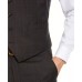  Men’s Classic-Fit Airsoft Stretch Suit Vest, Brown, 2XL