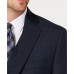  Men’s Classic-Fit Airsoft Stretch Teal Plaid Suit Separate Jacket (Teal, 41R)