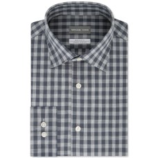Michael Kors Men’s Classic/Regular-Fit Dress Shirt (Gray, 16 1/2-36/37)