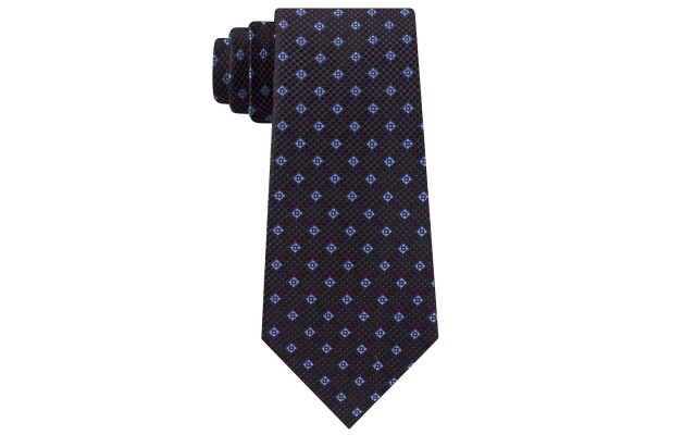 Men’s Classic Textured Neat Tie (Black)