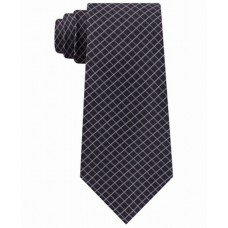 Michael Kors Men’s Mini Grid Silk Tie (Black)