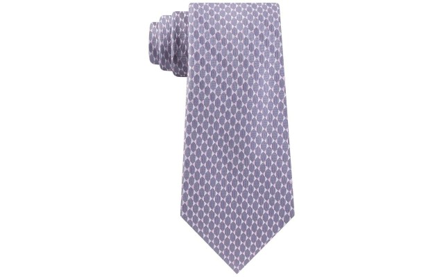  Men's Mirrored Circles Ties, Pink