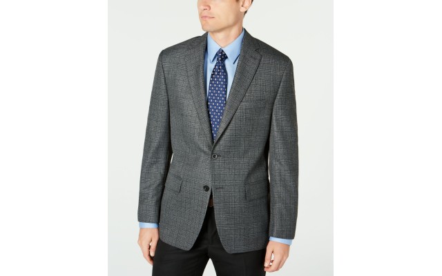  Men’s Modern-Fit Patterned Blazer