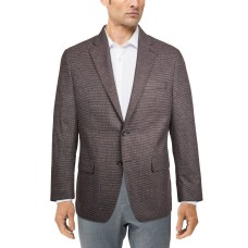 Michael Kors Men’s Modern-Fit Patterned Blazer (Purple Blue, 48REG)
