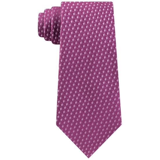  Men’s Shadowed Geo Diamond Tie, Purple