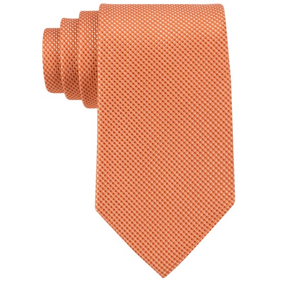  Men's Sorento Solid Ties, Orange