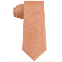 Michael Kors Men’s Textured Glencheck Tie, Orange