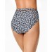  Women’s High-Waisted Bikini Bottoms (Navy, L)
