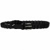  Women’s Skinny Braided Leather Belt (Black, S/M)