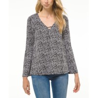 Michael Michael Kors Marled Embellished Sweater (Silver, Small)