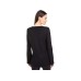 MICHAEL  Petite Waffle Lace-Up Tunic, Black, Medium