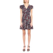 Michael Michael Kors Women's Zinnia Ruched Mini Dress in Azalea